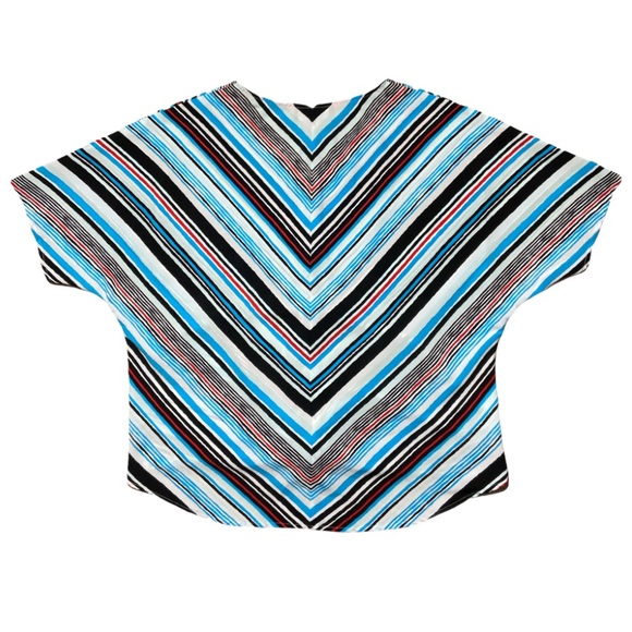 Jones New York Sleeve Blouse Top Front Knot Large - Picture 2 of 9